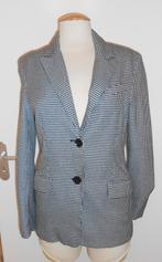 Bershka blazer met pied de poule print mt S zwart/wit, Zwart, Zo goed als nieuw, Maat 36 (S), Bershka