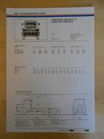 DAF N2800 Technische Specificatie 1984 6x4 Torpedo 2800 NAT, Ophalen, Zo goed als nieuw, Overige merken, DAF