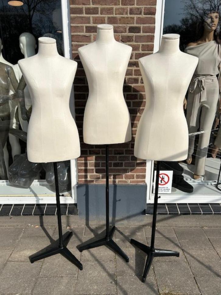 linnen bustes paspop etalagepop torso op ijzeren standaard, Kleding | Dames, Overige Dameskleding, Ophalen of Verzenden
