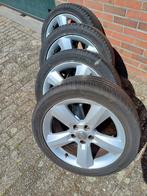 4 stuks 17 "  l.m. velgen met zomerbanden, Ophalen, Gebruikt, Velg(en), 17 inch