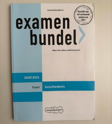Examenbundel Geschiedenis HAVO 2020/2021 beschikbaar voor biedingen