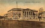 Leeuwarden- paleis van justitie, Verzamelen, Ophalen of Verzenden, Voor 1920, Gelopen, Friesland