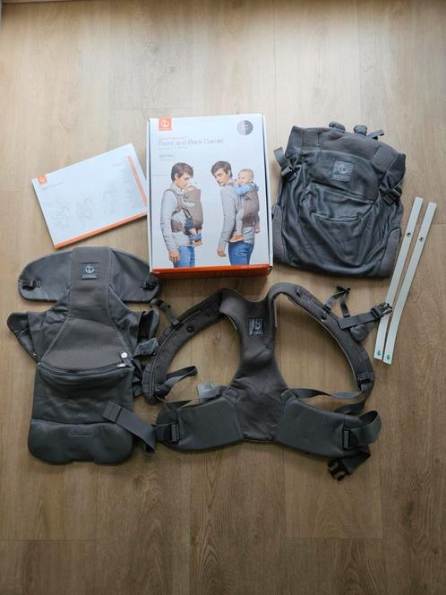 Stokke MyCarrier draagzak buik + rugdrager grijs, Kinderen en Baby's, Babydragers en Draagdoeken, Nieuw, Draagzak, Ophalen