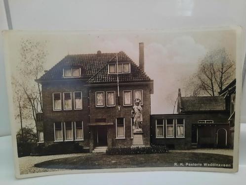 r.k. pastorie en r.k. kerk st. victor waddinxveen, Verzamelen, Ansichtkaarten | Nederland, Ongelopen, Noord-Brabant, Ophalen of Verzenden