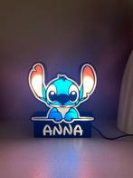 Disney Stitch Nachtlamp met eigen naam - LED, Kinderen en Baby's, Kinderkamer | Inrichting en Decoratie, Ophalen of Verzenden