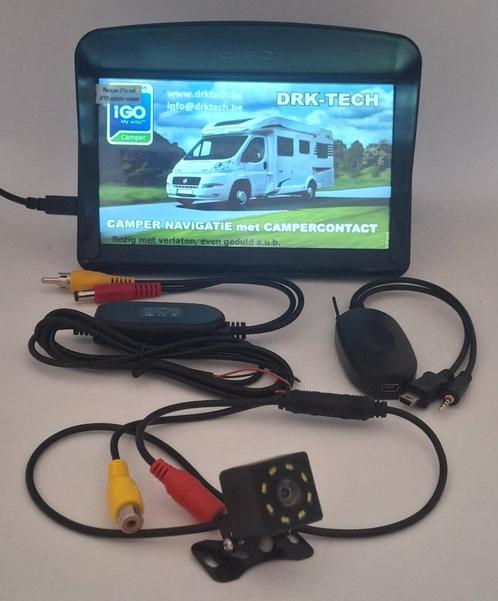 7' Caravan, Camper GPS met Draadloos Achteruitrijcamera Set., Caravans en Kamperen, Camper-accessoires, Nieuw, Ophalen of Verzenden