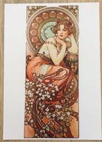 2024 Uniek Alphonse Mucha Art Nouveau dag Poster, Antiek en Kunst, Kunst | Litho's en Zeefdrukken, Verzenden