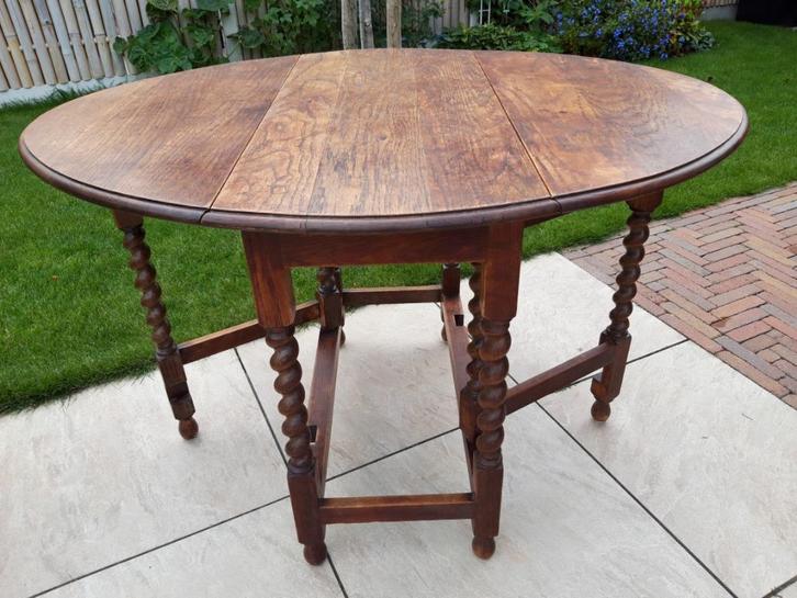 Antieke Engelse hangoortafel, Antiek en Kunst, Curiosa en Brocante, Ophalen