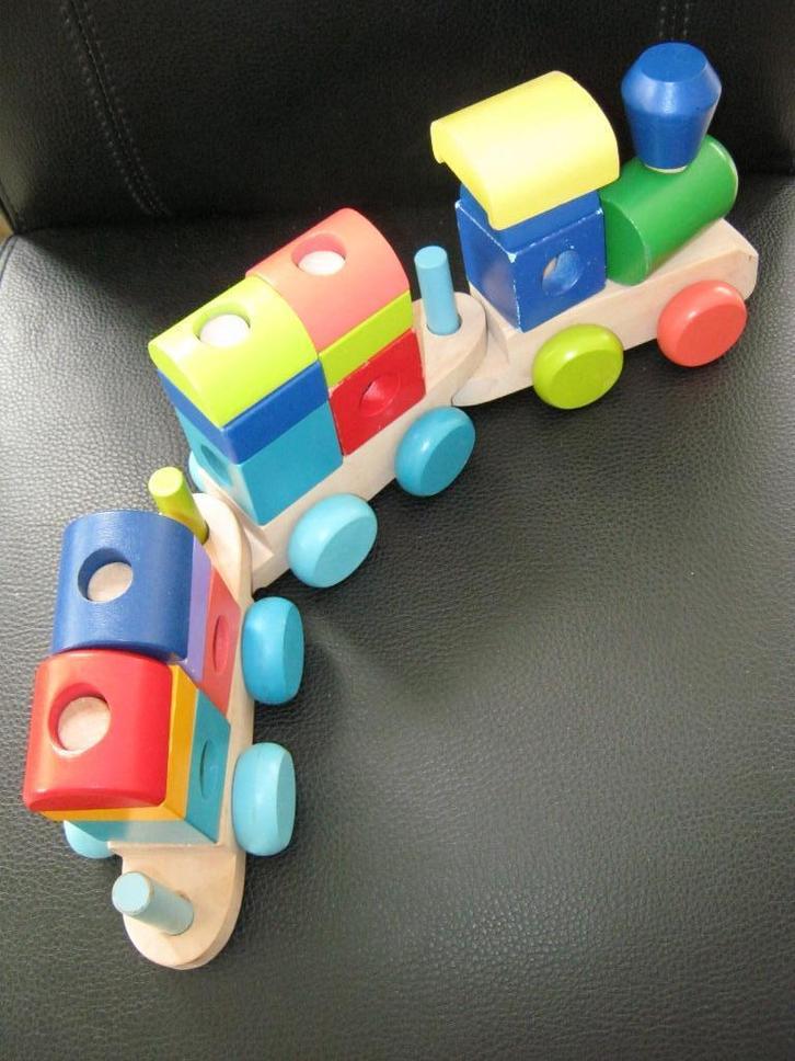 houten treinen, Kinderen en Baby's, Speelgoed | Houten speelgoed, Zo goed als nieuw, Overige typen, Ophalen of Verzenden