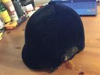 Paardrijhelm, zwart fluweel verstelbaar, Dieren en Toebehoren, Paardrijkleding, Ophalen of Verzenden, Gebruikt, Cap