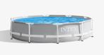 Intex Prisma Zwembad Grijs rond 3m,  Zandfilter en zoutsyst, Ophalen, Minder dan 80 cm, Rond, 300 cm of meer