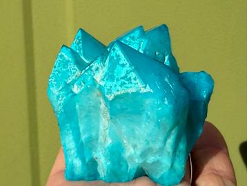 Aqua aura kwarts cluster mineralen beschikbaar voor biedingen