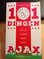 Menno Pot - 101 dingen die je weten moet over Ajax, Menno Pot, Ophalen of Verzenden, Zo goed als nieuw, Balsport