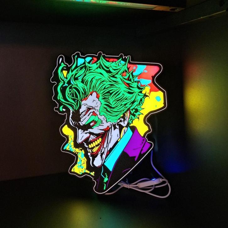 Joker Batman mancave / barlamp  nachtlamp, Huis en Inrichting, Barren, Nieuw, Ophalen of Verzenden