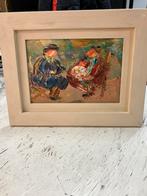 Vingerverf schilderijtje, Ophalen of Verzenden, Zo goed als nieuw, Schilderij, Minder dan 50 cm