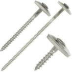 25 -100 st RVS, Sprengler golfplaat houtschroeven in 100 mm, Verzenden, Nieuw, Minder dan 180 cm