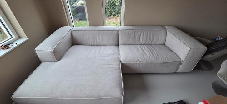 FEST Dunbar bank Beige stof, Huis en Inrichting, Banken | Bankstellen, Zo goed als nieuw, Hoekbank, Vierpersoons of meer, Stof