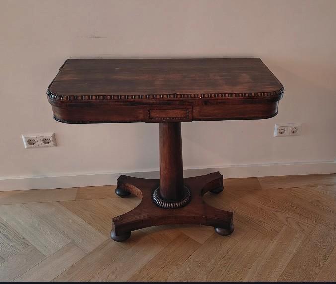 Antieke Engelse Speeltafel, Antiek en Kunst, Antiek | Meubels | Tafels, Ophalen