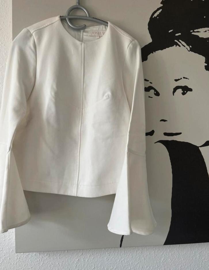 Prachtige Josh V Bianca White top/blouse!, Kleding | Dames, Blouses en Tunieken, Zo goed als nieuw, Maat 34 (XS) of kleiner, Wit