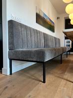 Comfortabele luxe eetkamer bank (6-7 personen, stof, grijs), Ophalen, Minder dan 75 cm, Luxe, 300 cm of meer