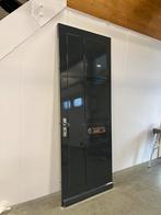 Luxe hoge voordeur met 3 punt slot, 92cm breed Antraciet, 80 tot 100 cm, 215 cm of meer, Ophalen of Verzenden, Hout