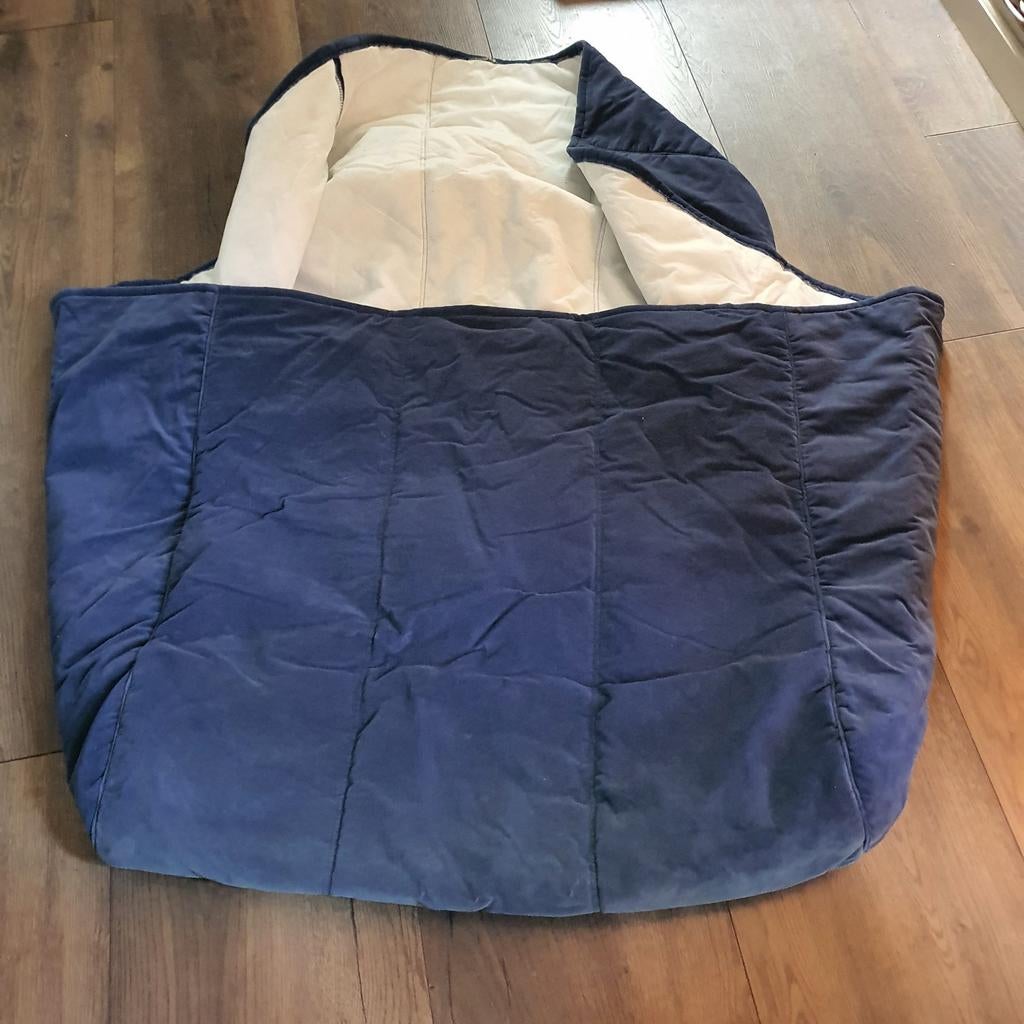 STOELHOES alleen HOES blauwe ribstof Ikea voor slaapstoel, Huis en Inrichting, Slaapkamer | Slaapbanken, Ophalen, Gebruikt, Eenpersoons