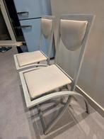 6 Metalen Design Stoelen - Opknapper, Huis en Inrichting, Stoelen, Ophalen, Gebruikt, Design, Metaal