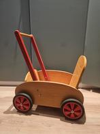 Vintage houten loopwagen / poppenwagen, Ophalen, Gebruikt, Loopvoertuig