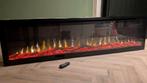 Elektrische Inbouwhaard 161cm + Verwarming, Huis en Inrichting, Haarden, Ophalen, Zo goed als nieuw, Inbouwhaard, Elektrische haard