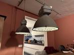 Industrie lamp 2x met steigerbuis, Ophalen, Gebruikt, Metaal, Minder dan 50 cm