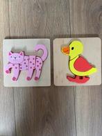 Houten puzzels | 4 en 6 stukjes | Hema | zgan, Kinderen en Baby's, Speelgoed | Kinderpuzzels, Ophalen of Verzenden, Minder dan 10 stukjes