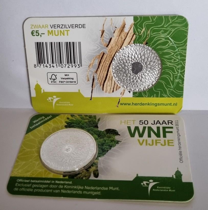 5 Euro coincard 2011 WNF - Wereld Natuur Fonds - UNC, Postzegels en Munten, Munten | Nederland, Euro's, Koningin Beatrix, Ophalen of Verzenden