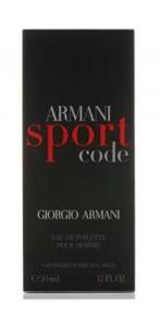 Armani Code Sport - Eau de Toilette 50ml, Ophalen of Verzenden, Nieuw