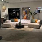 Grote complete lifestyle hoekbank blokvorm rond (showroom), Huis en Inrichting, Banken | Complete zithoeken, Ophalen, Zo goed als nieuw