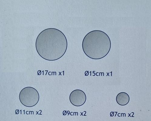 8 ronde SPIEGELS     +      stevige spiegellijm, Huis en Inrichting, Woonaccessoires | Spiegels, Nieuw, Minder dan 50 cm, Minder dan 100 cm
