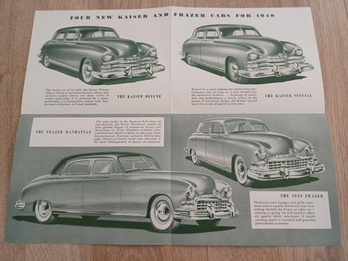 Zeldzame Kaiser Frazer brochure uit 1949, Boeken, Auto's | Folders en Tijdschriften, Zo goed als nieuw, Overige merken, Ophalen of Verzenden