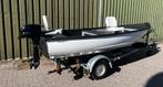 With 385 op Pega trailer icm Tohatsu 6pk en maatwerk dekzeil, Watersport en Boten, Vis- en Consoleboten, Ophalen, Gebruikt, Tot 10 pk