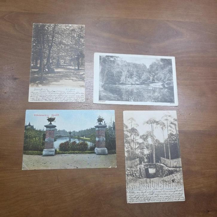 4 Vintage ansichtkaarten Baarn gelopen 1906 - 1956, Verzamelen, Ansichtkaarten | Nederland, Gelopen, Utrecht, Voor 1920, Ophalen of Verzenden