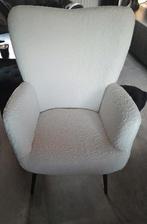 Nieuwe fateuil. Creme/wit, Ophalen, Nieuw, Stof, Minder dan 50 cm