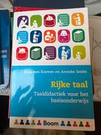 Rijke taal taaldidactiek voor het basisonderwijs, Boeken, Literatuur, Ophalen of Verzenden, Zo goed als nieuw, Nederland