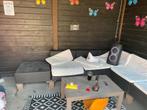 Tuinzet met tafel, Ophalen, Kunststof, Gebruikt, Bank