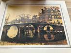 Amsterdamse gracht Paul Rollman, Antiek en Kunst, Kunst | Litho's en Zeefdrukken, Ophalen of Verzenden