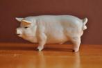 KLEIN Vintage Miniatuur Varken Porselein 6 cm, Ophalen of Verzenden, Zo goed als nieuw, Hond of Kat, Beeldje of Figuurtje
