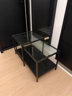 Glazen IKEA salontafel (zwart), Huis en Inrichting, Tafels | Sidetables, Ophalen, 50 tot 100 cm, Glas, Zo goed als nieuw