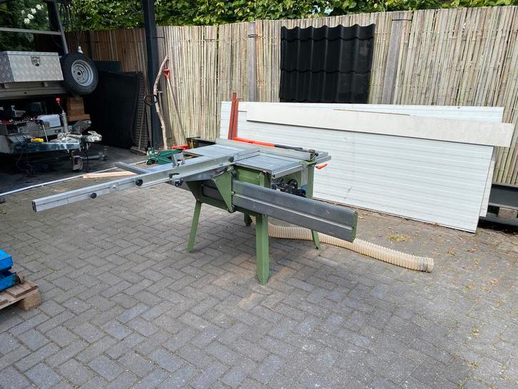 Zaagtafel Elektra Beckum PK250 tafel  op 380V met roltafel, Doe-het-zelf en Verbouw, Gereedschap | Zaagmachines, Gebruikt, Cirkelzaag