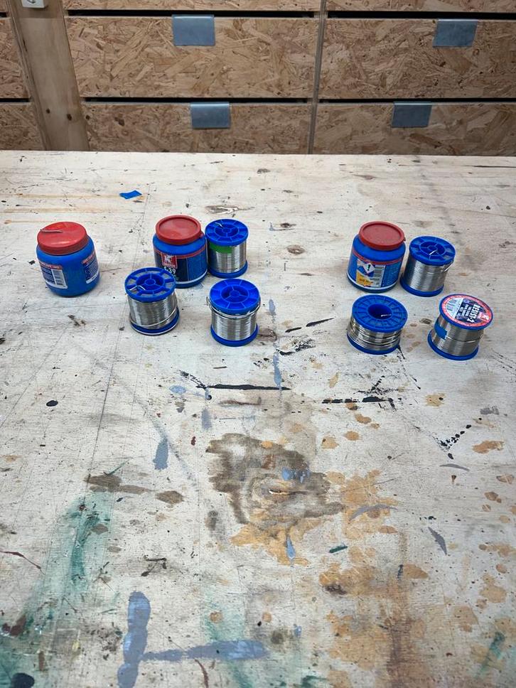 Hobby Gasfles + Soldeer en Vet - Gepensioneerde Loodgieter, Doe-het-zelf en Verbouw, Gereedschap | Lasapparaten, Gebruikt, Ophalen