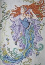 Borduurpatroon  Zeemeermin  nr 5790, Hobby en Vrije tijd, Borduren en Borduurmachines, Verzenden, Nieuw, Handborduren, Patroon