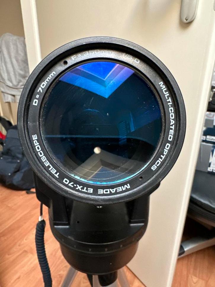 Meade ETX GoTo Compact Reistelescoop, Audio, Tv en Foto, Optische apparatuur | Telescopen, Gebruikt, Lenzentelescoop (refractor)