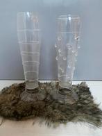 2 glazen vazen, Ophalen, Overige kleuren, Minder dan 50 cm, Glas