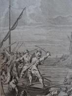 gravure Jan v. Galen verdedigt zich tegen 20 rovers 18e eeuw, Antiek en Kunst, Verzenden